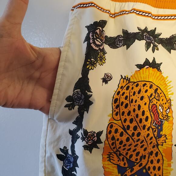 Brixton New Mens S Voyage Hybrid Short 5.5" Mexico City Jaguar Relaxed Stretch - Picture 4 of 12